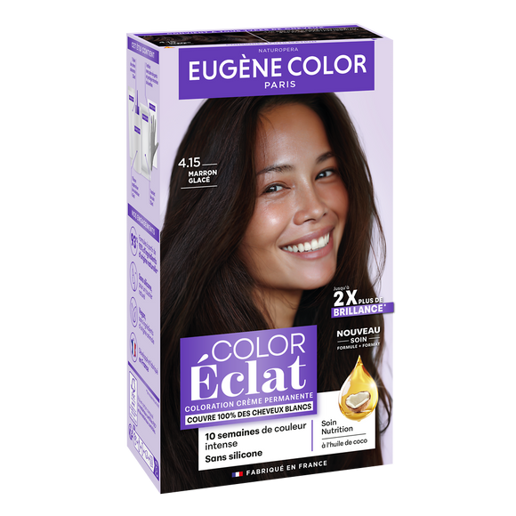 Coloration EUGENE COLOR éclat marron glacé 4.15