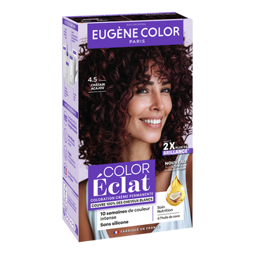 Coloration EUGENE COLOR Eclat châtain acajou 4.5