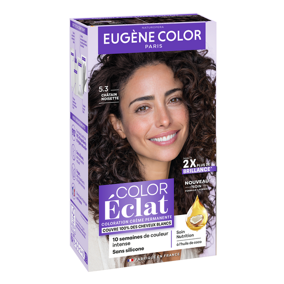 Coloration EUGENE COLOR éclat châtain noisette 5.3