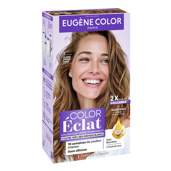 Coloration EUGENE COLOR Eclat blond foncé doré 7.3