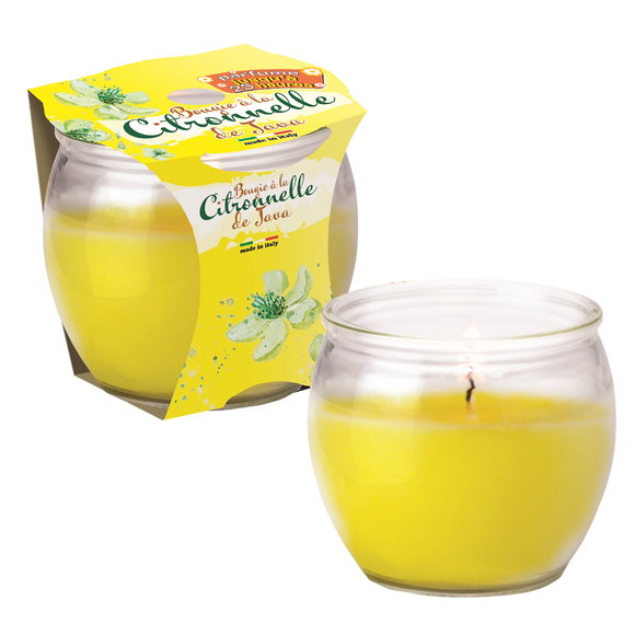 Bougie citronnelle STOP INSECTES 120g