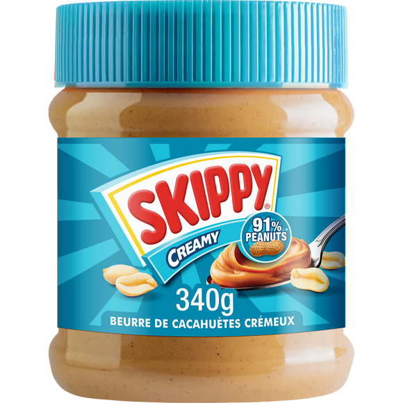 Beurre de cacahuète creamy SKIPPY, pot de 340g