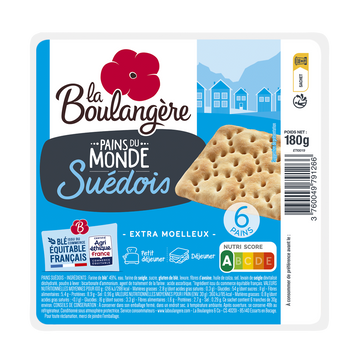 Pain Suédois LA BOULANGERE - x6 - 180g