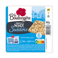 Pain Suédois LA BOULANGERE - x6 - 180g
