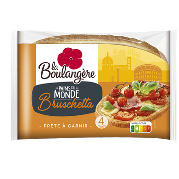 Pain bruschetta LA BOULANGERE - x4 - 400g