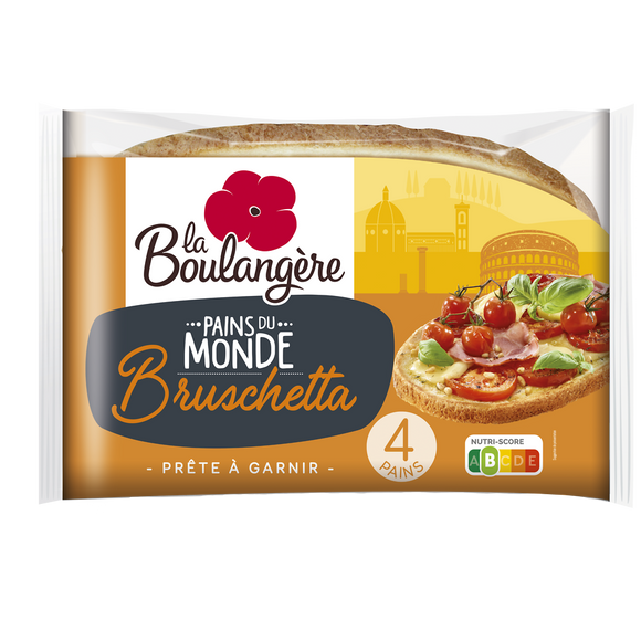 Pain bruschetta LA BOULANGERE - x4 - 400g