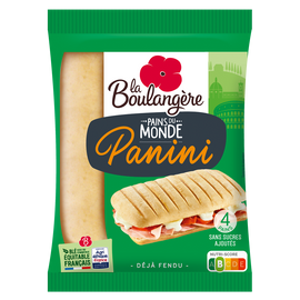 Pain panini  LA BOULANGERE - x4 - 300g