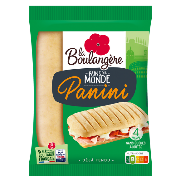 Pain panini  LA BOULANGERE - x4 - 300g