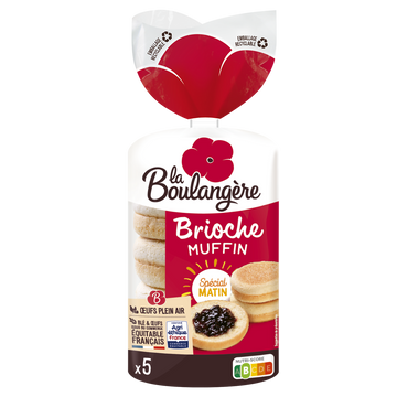Brioche muffin LA BOULANGERE x5 250g