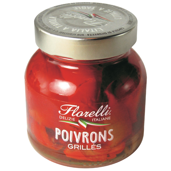 Poivrons grillés FLORELLI, pot en verre de 280g