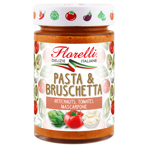 Pasta&bruschetta artichauts tomates mascarpone FLORELLI, 190G