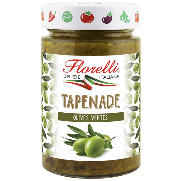 Tapenade d'olives vertes FLORELLI, 190g