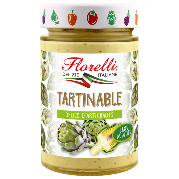 Délice d'artichauts FLORELLI, pot en verre de 190g