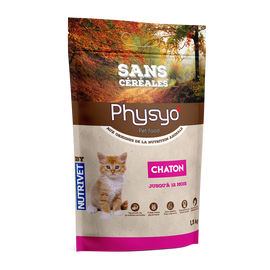 Croquettes chaton poulet sans céréales PHYSYO - 1,5 kg