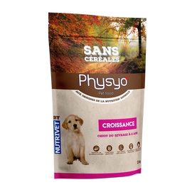 Croquettes chien croissance poulet sans céréales PHYSYO - 2 kg