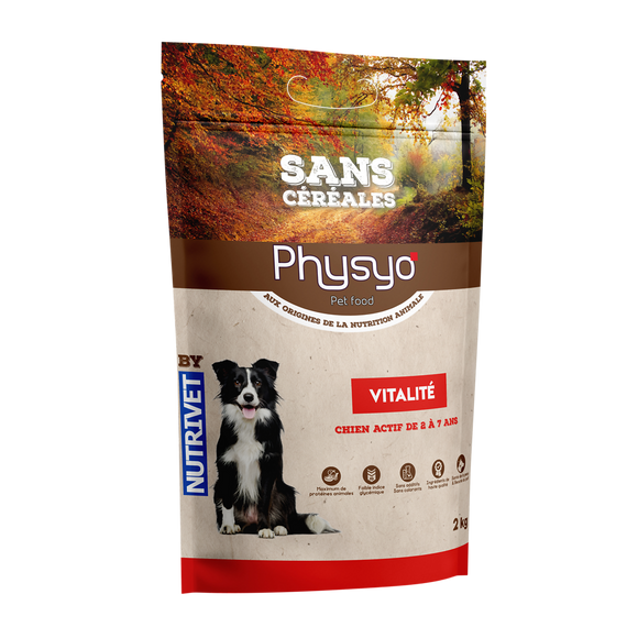Croquettes chien adulte vitalité agneau sans céréales PHYSYO - 2 kg