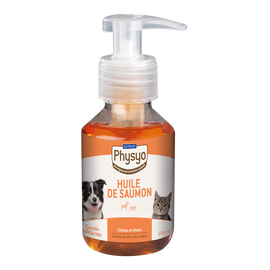 Huile de saumon chien  sans céréales PHYSYO - 100 ml