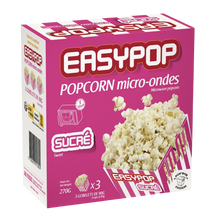 Pop corn micro-onde sucré, 3 étuis, 270g