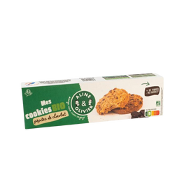 Cookies aux pépites chocolat et aux graines lin bio, ALINE & OLIVIER,170g