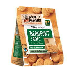 Petits sablés apéritifs au Beaufort et pointe de poivre MICHEL & AUGUSTIN, 100g