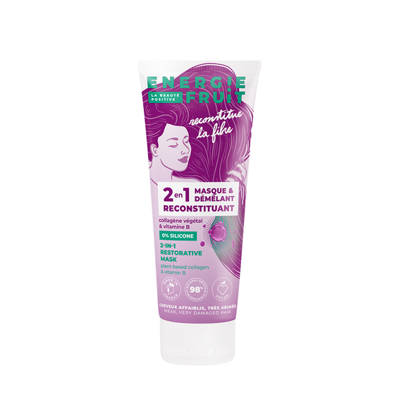 Masque capillaire 2en1 collagene végétaux & vitamine B ENERGIE FRUIT 200ml