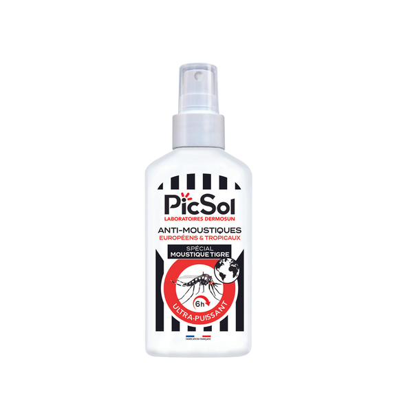 Spray spécial anti-moustiques tigre PICSOL, lotion 100ml