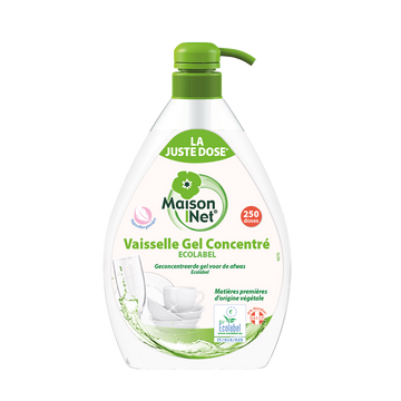 Liquide vaiselle concentré ecolabel MAISON NET, 1l