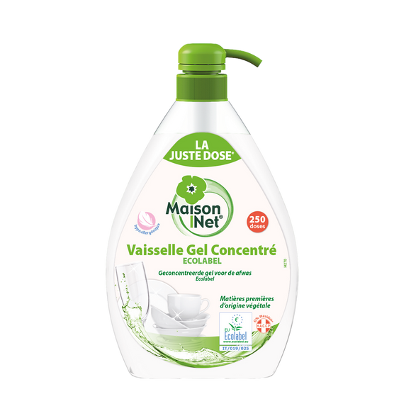 Liquide vaiselle concentré ecolabel MAISON NET, 1l