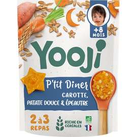Portion p'tit diner carotte patate douce épeautre bio YOOJI8mois 300g