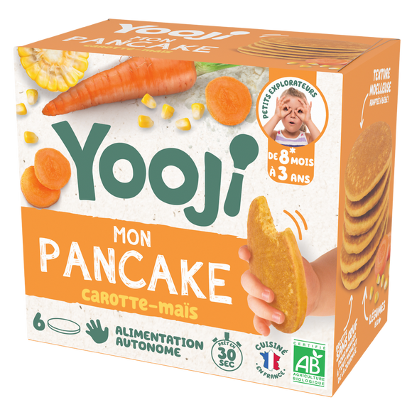 Pancakes bio carotte&mais 8 à 36 mois YOOJI x6 120g