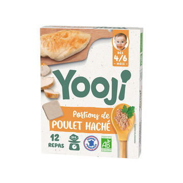 Poulet Bio en portions dès 6 mois YOOJI, 120g