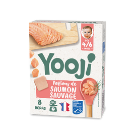 Hachés de saumon MSC YOOJI 4/6 mois 80g