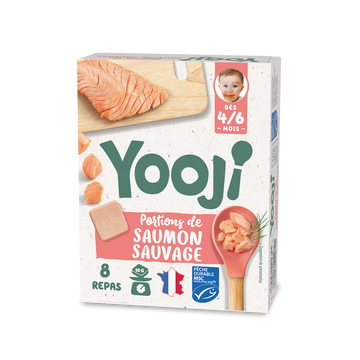 Hachés de saumon MSC YOOJI 4/6 mois 80g