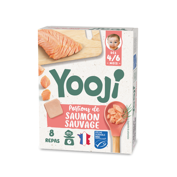 Hachés de saumon MSC YOOJI 4/6 mois 80g