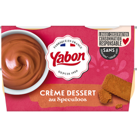 Crème dessert speculoos YABON, 4x120g