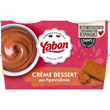 Crème dessert speculoos YABON, 4x120g