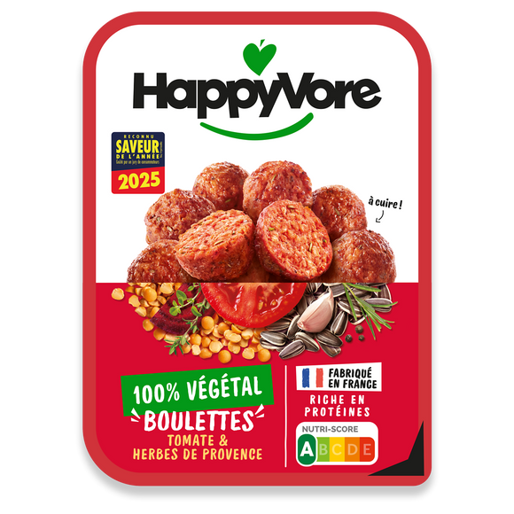 Boulettes végétales et gourmandes HAPPYVORE 180g