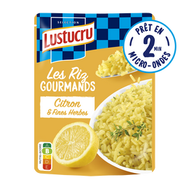 Riz Express micro-ondable citron fines herbes LUSTUCRU 220g