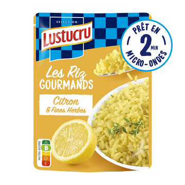 Riz Express micro-ondable citron fines herbes LUSTUCRU 220g