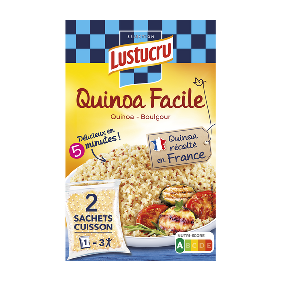 Mélanges de quinoa & boulgour LUSTUCRU sachets 2x150g 300g