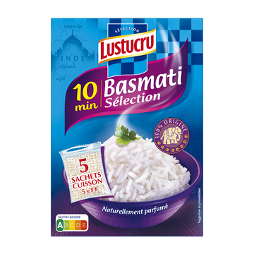 Riz basmati 10 min LUSTUCRU 5x180g 900g