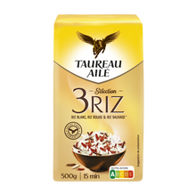 Riz selection 3 variétés TAUREAU AILE 500g