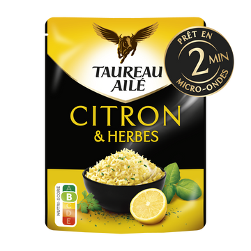 Riz basmati au citron TAUREAU AILE doypack 220g