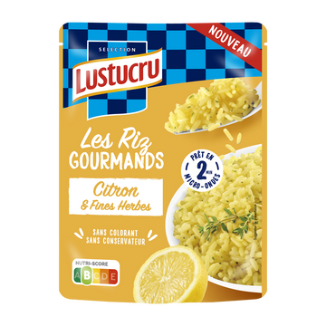 Riz gourmand citron et fines herbes LUSTUCRU 220g