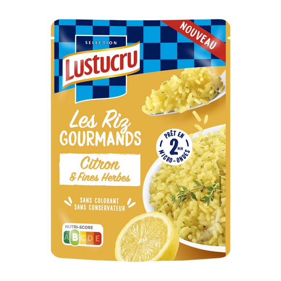 Riz gourmand citron et fines herbes LUSTUCRU 220g