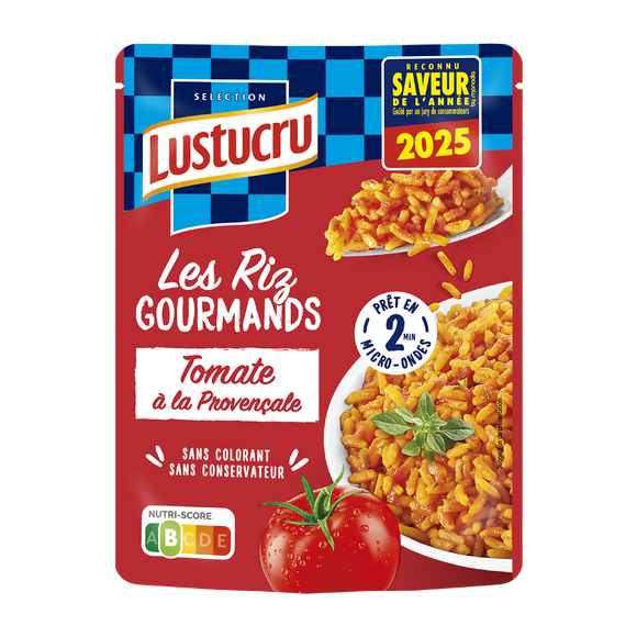 Riz long grain étuvé, cuisiné à la tomate et herbes provençales LUSTUCRU 220g