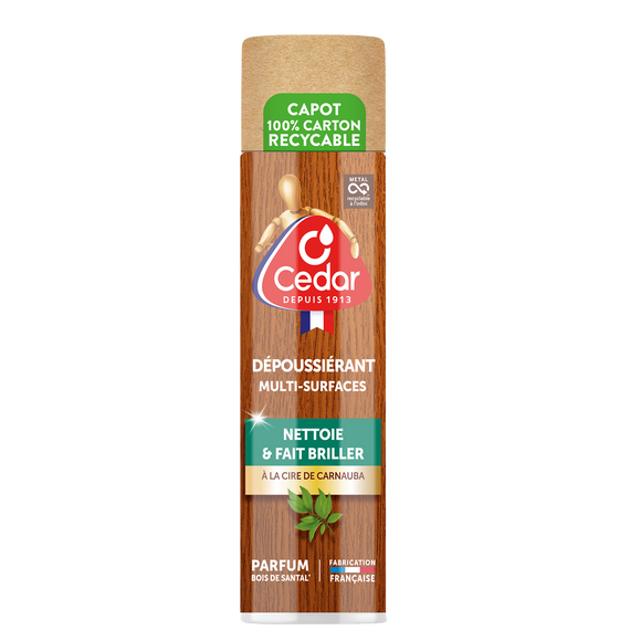 Dépoussiérant tous types de bois O'CEDAR, 300ml