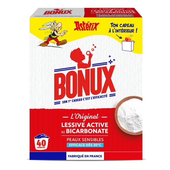 Lessive poudre l'Original BONUX boite 40 lavages 2kg