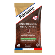 Lingettes nettoyantes cuir BARANNE X20