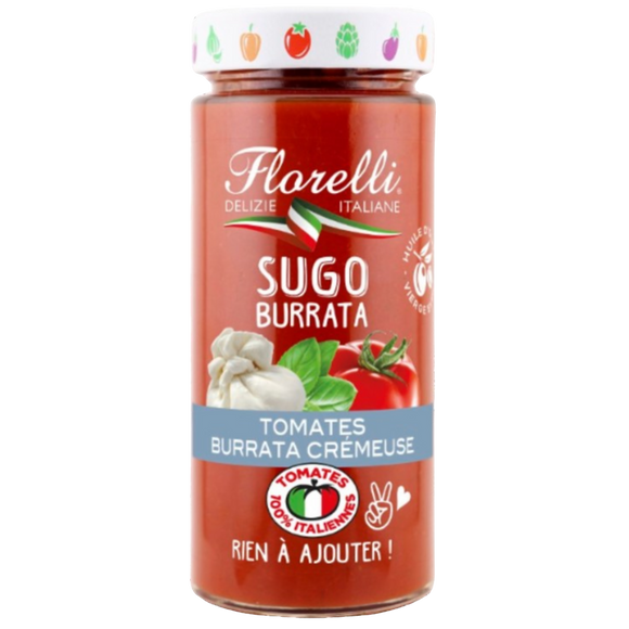 Sauce tomate burrata FLORELLI 290g
